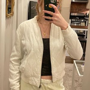 Marine Layer quilted bomber jacket